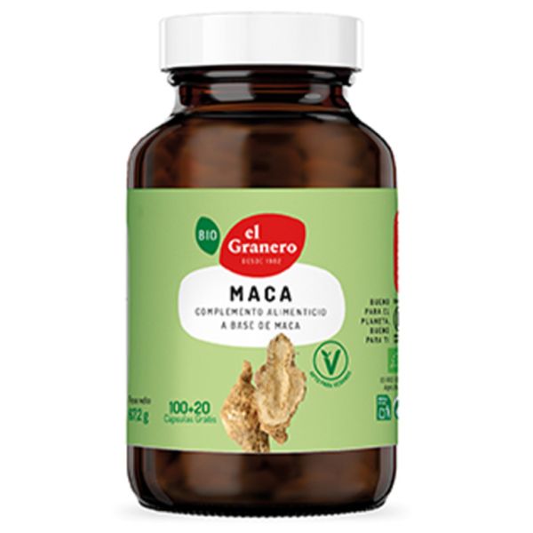 Maca Bio 100+20 cápsulas - El Granero Integral