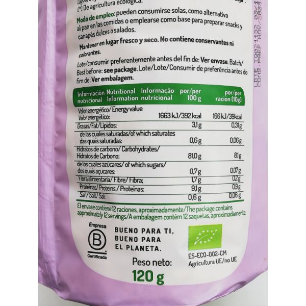 Rispannkakor med Quinoa 120 g - El Granero Integral Img 6