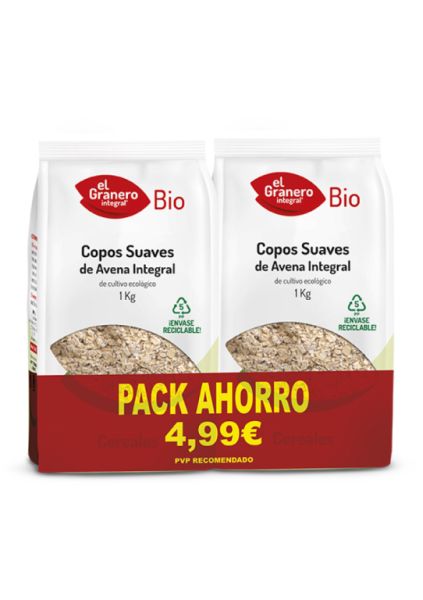 Avena Bio Pack 2 Copos Suaves 2 X 1 kg