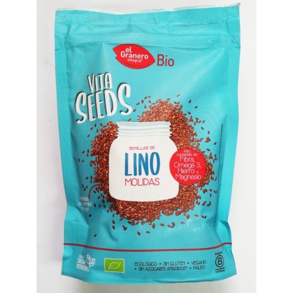 Vitaseeds Linho Moído Orgânico 300 g Img 2