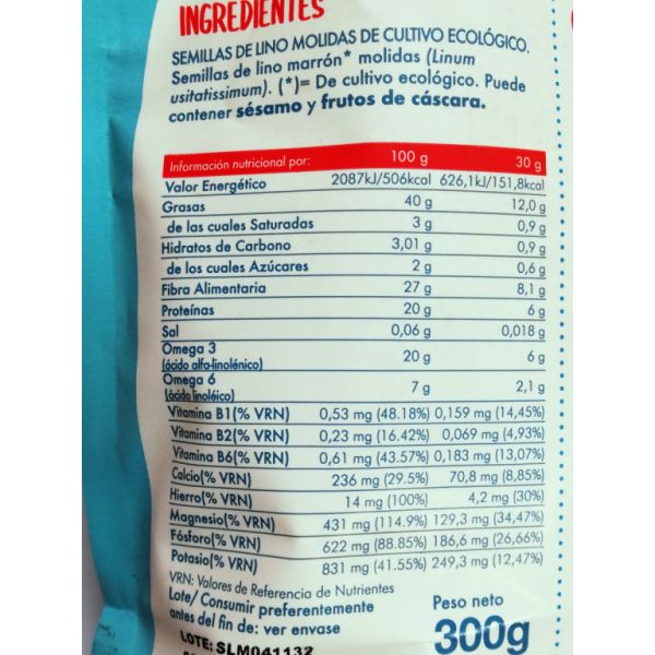 Vitaseeds Biologisch Gemalen Vlas 300 g Img 4