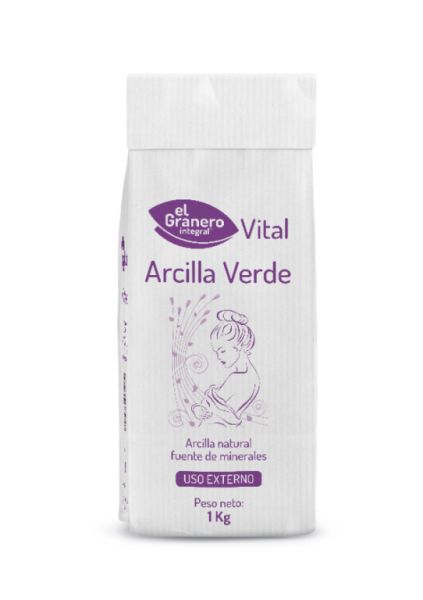 Arcilla Verde Bolsa 1 Kg - El Granero Integral