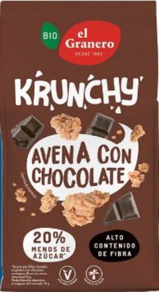 Krunchy Avena Chocolate Bio 275 g