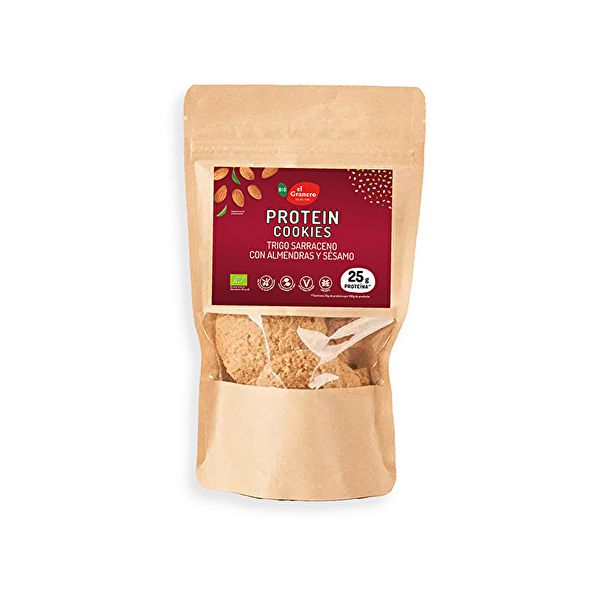 Biologische Amandel- en Sesamproteïnekoekjes 130 g