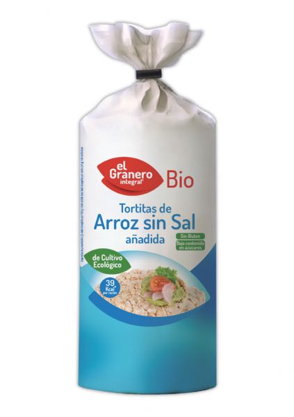 Bio-Reiskuchen ohne Salz 115 g - El Granero Integral