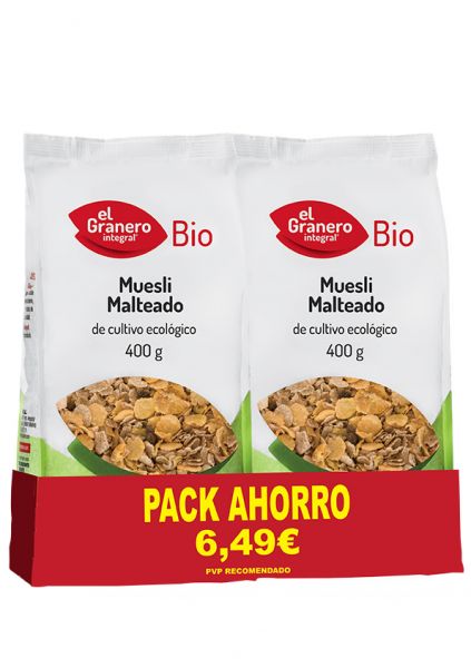 Förp 2 Ekologisk mältad müsli 2 X 400 g