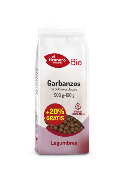 Bio-Kichererbsen 500 g + 20 % gratis