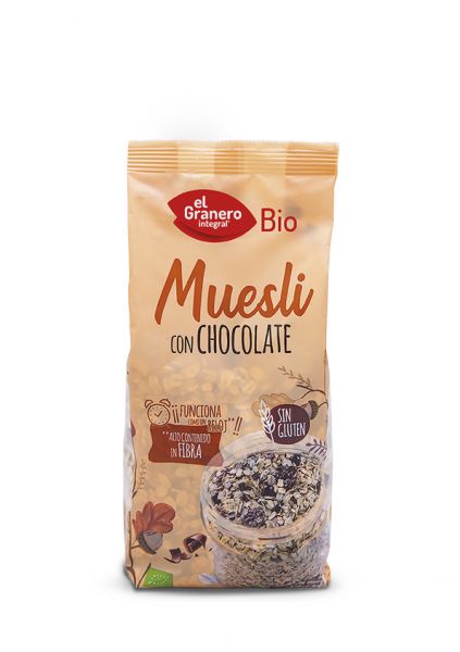 Muesli Al Cioccolato Bio Senza Glutine 375 g