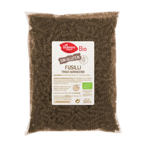 Gluten-free Bio Whole Buckwheat Fusilli 500 g