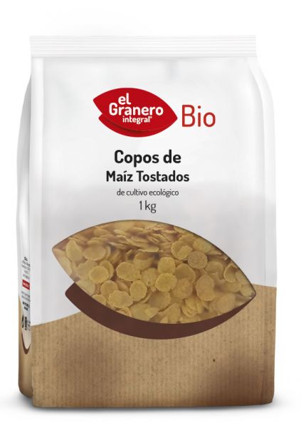 Organic Roasted Corn Flakes 1 kg