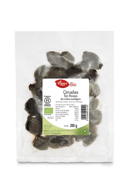 Prunes Dénoyautées Bio 250 g - El Granero Integral