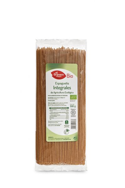 Bio-Vollkorn-Spaghetti 500 g - El Granero Integral