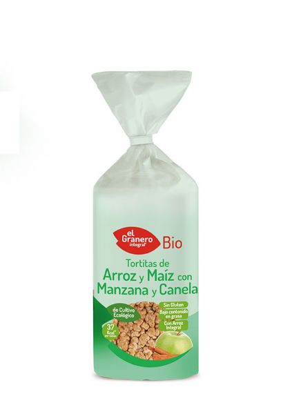 Panquecas de Arroz e Milho Bio com Maçã e Canela