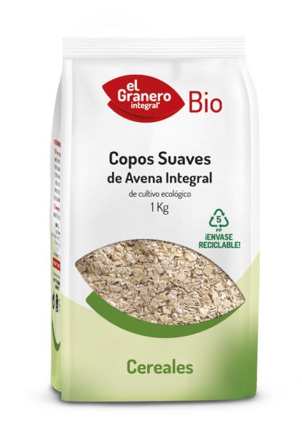 Flocos de Aveia Integrais Suaves Orgânicos 1 kg