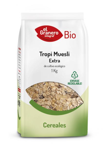 Tropi Muesli Extra Bio 1 kg - El Granero Integral