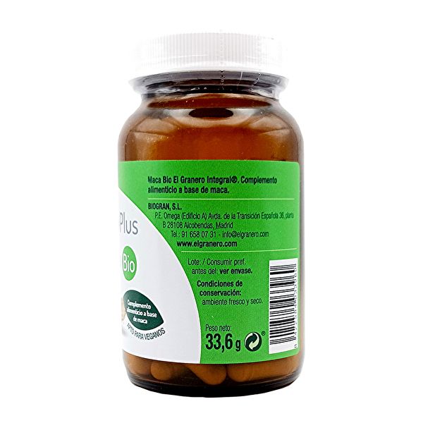 Bio Maca 560 mg 60 cápsulas vegetais Img 2