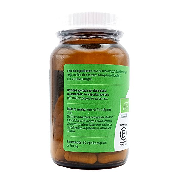 Bio Maca 560 mg 60 cápsulas vegetais Img 3