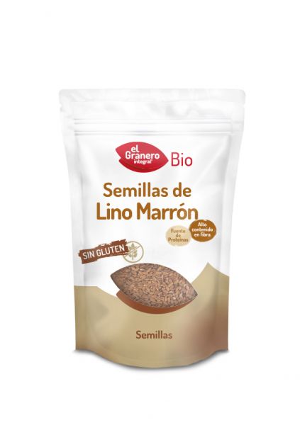 Graines de Lin Brun Bio 500 g torréfiées