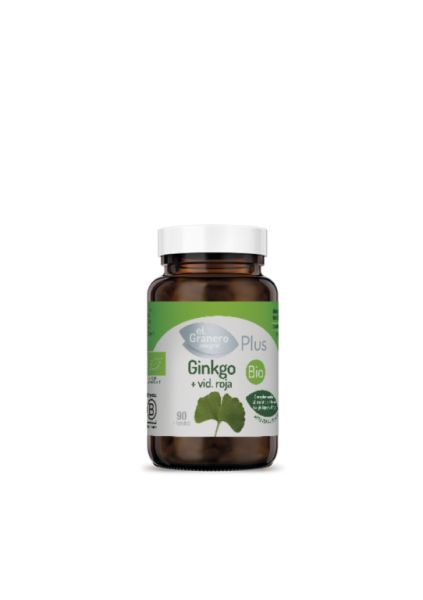 Ginkgo + Organic Red Vine 500 mg 90 grönsakskapslar