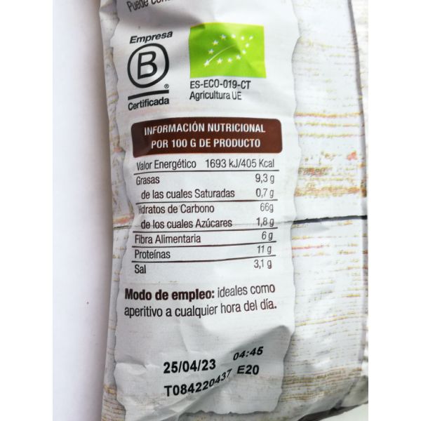 Bio-Kichererbsenchips 80 g - El Granero Integral Img 4