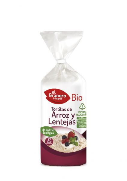 Coquetes d'Arròs i Llenties Bio 115 g