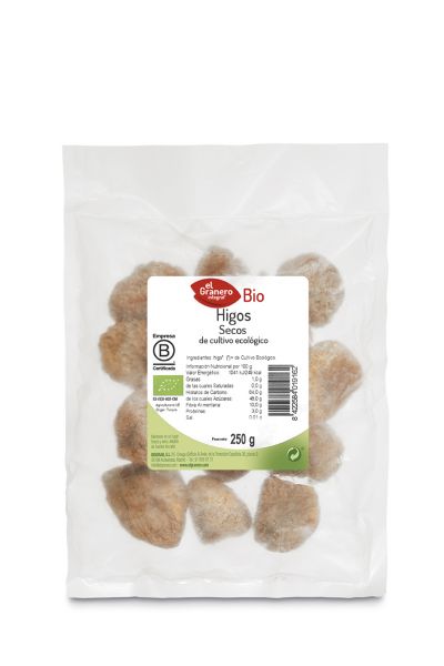 Ekologiska torkade fikon 250 g - El Granero Integral