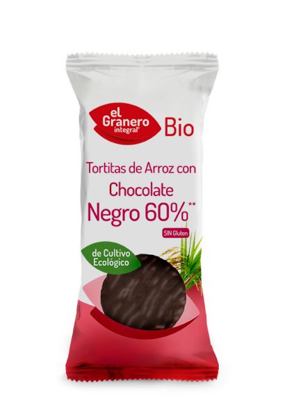 Tortitas de Arroz con Chocolate Negro Bio