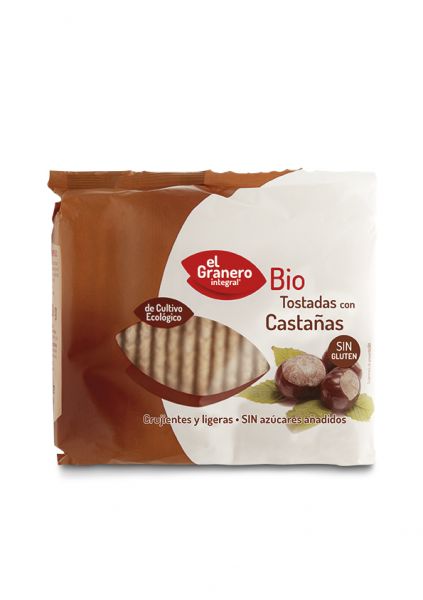 Biologische glutenvrije kastanjetoastjes 90 g