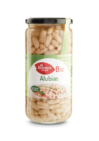 Gekochte weiße Bio-Bohnen 660 g