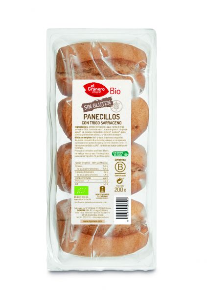 Bio Glutenfreies Buchweizenbrötchen 4 Einheiten