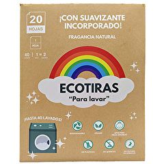 Comprar ECOTIRAS ECOSTRIPS PARA MÁQUINA DE LAVAR COM AMACIADOR 40 LAVAGENS Por 15,95€