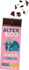 Acheter ALTERECO Chocolat au sel rose de l'Himalaya Bio 100 grammes Par 3,39€