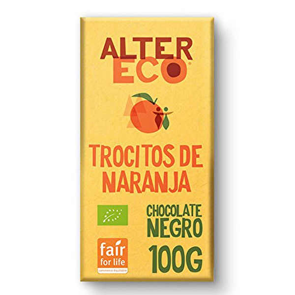 Chocolate Amargo com Laranja Biológica 100 g