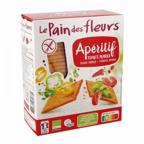 CRACKER TOMATE PAPRIKA 150 gr - LE PAIN DES FLEURS