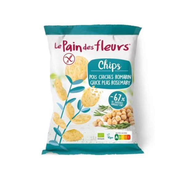 LE PAIN DES FLEURS CHIPS DE GARBANO DE ALECRIM 50 G