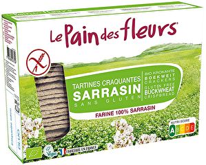 Buy LE PAIN DES FLEURS Organic Crunchy Buckwheat Toasts gluten-free BIO 300 gr By 6,79€