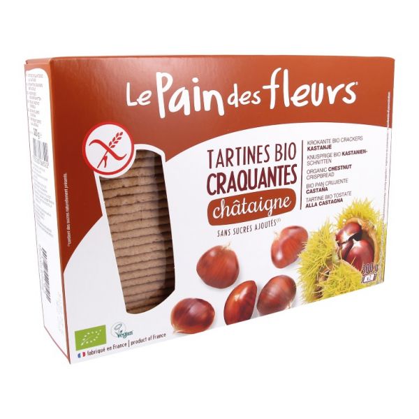 PAIN DE FLEURS A LA CHÂTAIGNE SANS GLUTEN BIO 300 gr