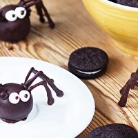 Receta: Arañas de Trufa De Chocolate De Halloween Sin Gluten