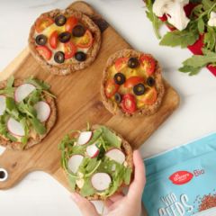 Mini pizzas veganas