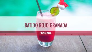 Batido rojo de Granada