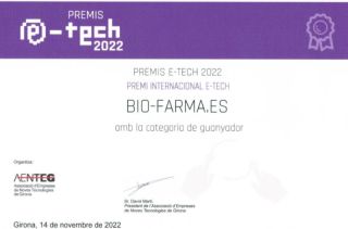 bio-farma.es gana el premio Internacional e-tech 2022