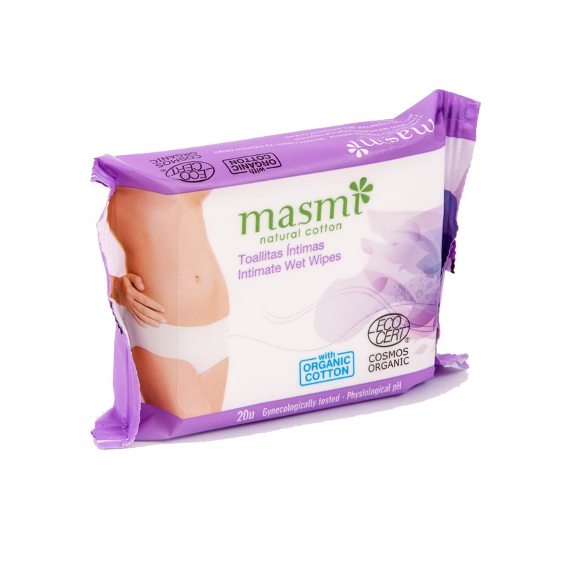 FEMALE INTIMATE WET WIPES 20 UNITS - MASMI